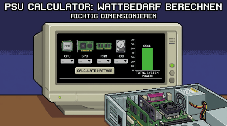 Wattbedarf berechnen: Dein Netzteil richtig dimensionieren (PSU‑Calculator)